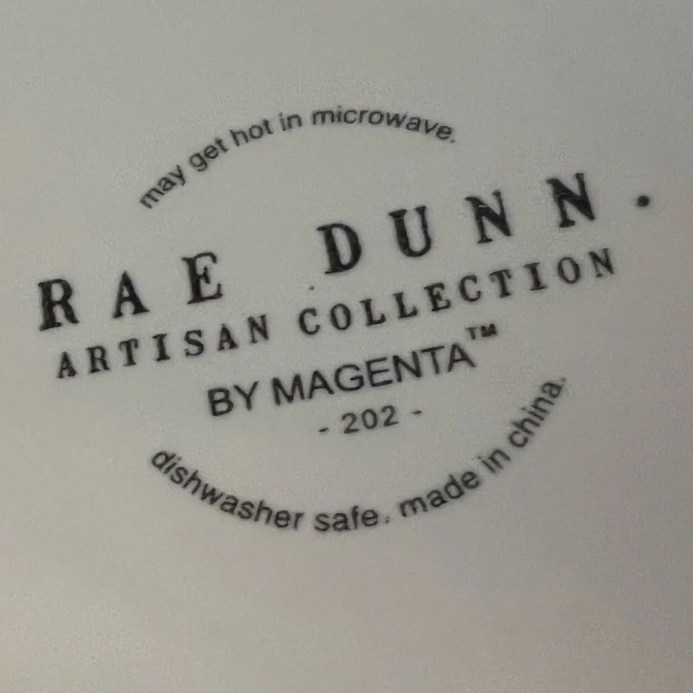 Rae Dunn STAY WILD mug white with yellow trim new